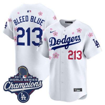 LA Dodgers 2025 World Series Champions x Tokyo Series Vapor Premier Limited Jersey - White / Bleed Blue 213