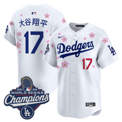 LA Dodgers 2025 World Series Champions x Tokyo Series Vapor Premier Limited Jersey - White / Shohei Ohtani (Kanji)