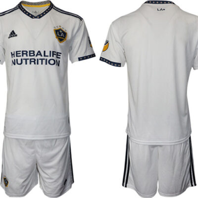 LA Galaxy Blank White Home Soccer Jersey Suit