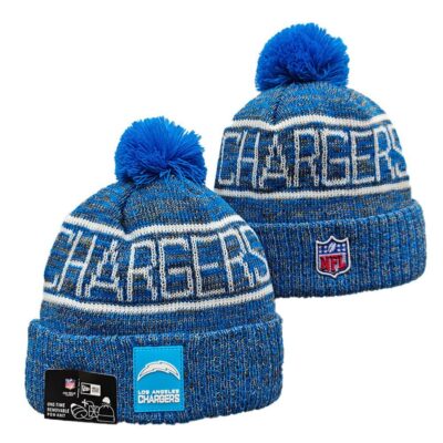 Los Angeles Chargers Cuffed Knit Hat with Pom