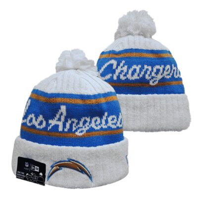 Los Angeles Chargers Cuffed Knit Hat with Pom