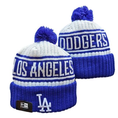 Los Angeles Dodgers Cuffed Knit Hat with Pom