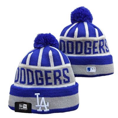 Los Angeles Dodgers Cuffed Knit Hat with Pom
