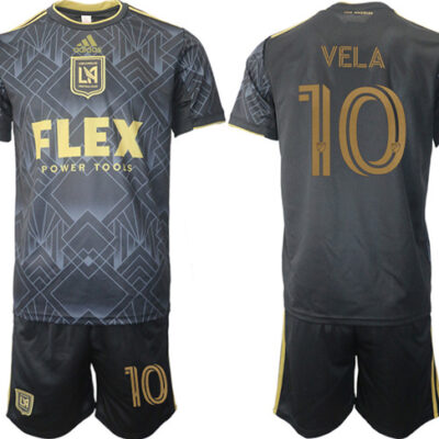 Los Angeles Football Club #10 Vela Black Soccer Jersey Suit