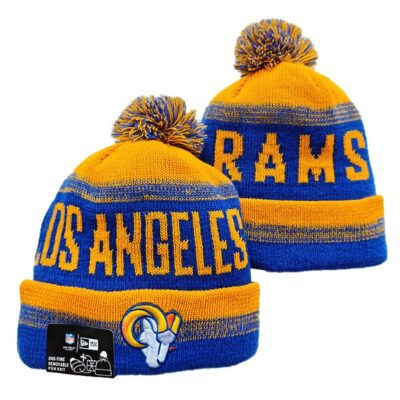 Los Angeles Rams Cuffed Knit Hat with Pom