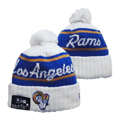 Los Angeles Rams Cuffed Knit Hat with Pom