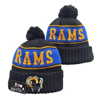 Los Angeles Rams Cuffed Knit Hat with Pom