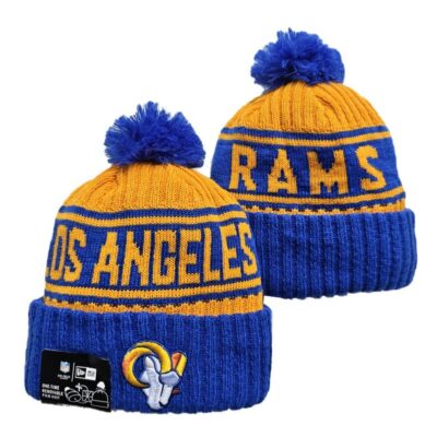 Los Angeles Rams Cuffed Knit Hat with Pom