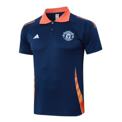 Alternative view of Manchester United Polo + Pants Training Tracksuit 2024 2025 Blue