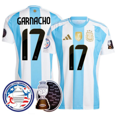 Men's Argentina 2024 Player Limited Jersey - Alejandro Garnacho - 17 / Home