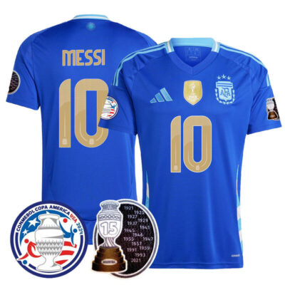 Men's Argentina 2024 Player Limited Jersey - Lionel Messi - 10 / Away