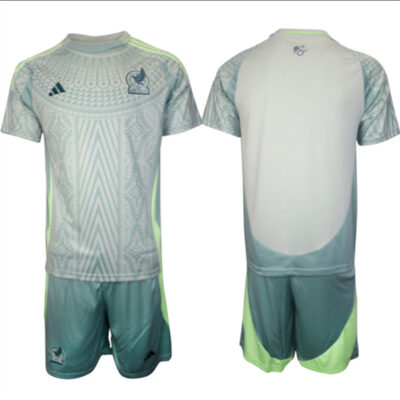 Mexico Blank 2024-25 Green Away Soccer Jersey Suit