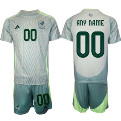 Mexico Custom 2024-25 Green Away Soccer Jersey Suit