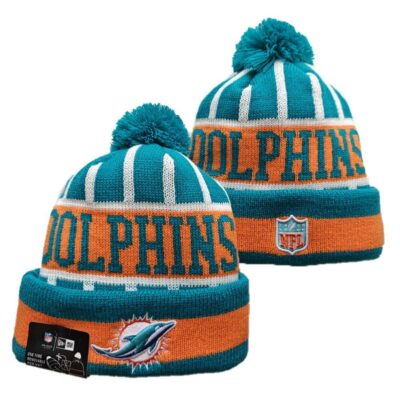 Miami Dolphins Cuffed Knit Hat with Pom