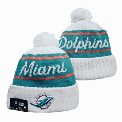 Miami Dolphins Cuffed Knit Hat with Pom