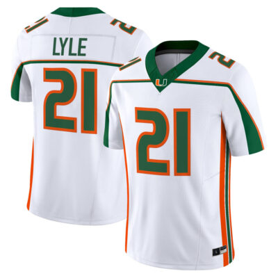 Miami Hurricanes Throwback Vapor Limited Jersey - Jordan Lyle