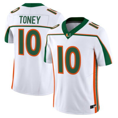 Miami Hurricanes Throwback Vapor Limited Jersey - Malachi Toney