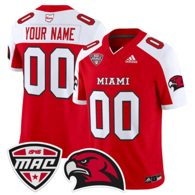 Miami (OH) RedHawks 2025 Vapor Limited Custom Jersey - Red Alternate