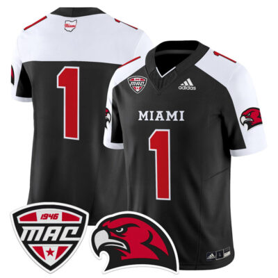 Miami (OH) RedHawks 2025 Vapor Limited Jersey - Black Alternate #1 Team