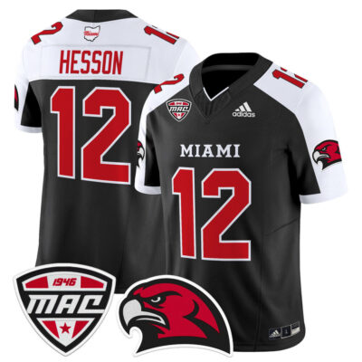 Miami (OH) RedHawks 2025 Vapor Limited Jersey - Black Alternate Henry Hesson