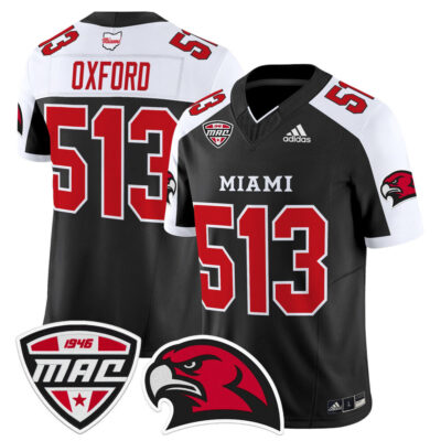 Miami (OH) RedHawks 2025 Vapor Limited Jersey - Black Alternate Oxford 513