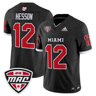 Miami (OH) RedHawks 2025 Vapor Limited Jersey - Black Henry Hesson