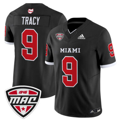 Miami (OH) RedHawks 2025 Vapor Limited Jersey - Black Kenny Tracy