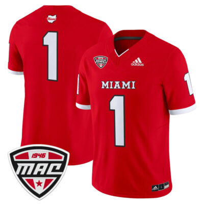 Miami (OH) RedHawks 2025 Vapor Limited Jersey - Red #1 Team