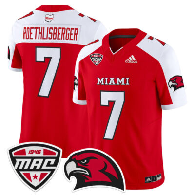 Miami (OH) RedHawks 2025 Vapor Limited Jersey - Red Alternate Ben Roethlisberger