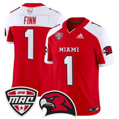 Miami (OH) RedHawks 2025 Vapor Limited Jersey - Red Alternate Dequan Finn