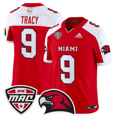 Miami (OH) RedHawks 2025 Vapor Limited Jersey - Red Alternate Kenny Tracy