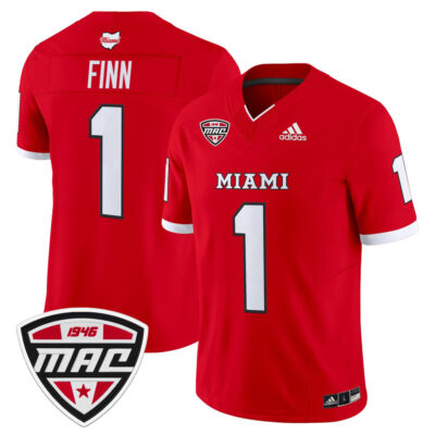 Miami (OH) RedHawks 2025 Vapor Limited Jersey - Red Dequan Finn
