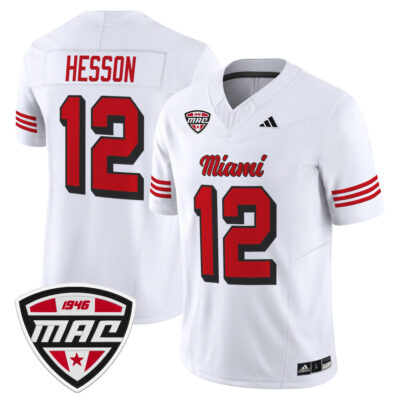 Miami (OH) RedHawks 2025 Vapor Limited Jersey - White Henry Hesson