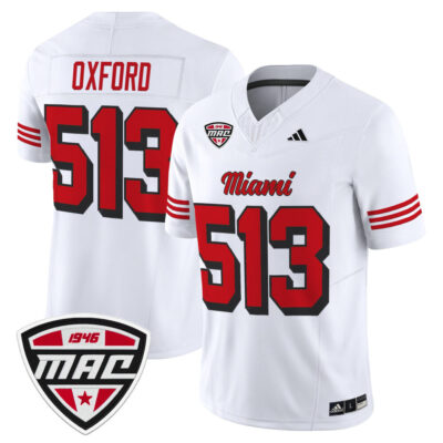 Miami (OH) RedHawks 2025 Vapor Limited Jersey - White Oxford 513
