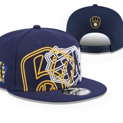 Milwaukee Brewers Snapback Hat Limited Embroidered Cap For Fans