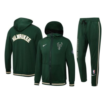 Milwaukee Bucks Hooded Tracksuit Set 22/23 - Green