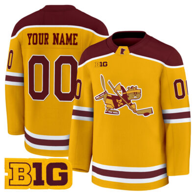 Minnesota Golden Gophers 2025/26 Premium Custom Jersey - Gold