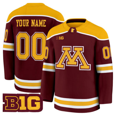 Minnesota Golden Gophers 2025/26 Premium Custom Jersey - Maroon