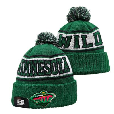 Minnesota Wild Cuffed Knit Hat with Pom