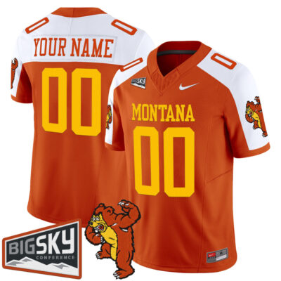Montana Grizzlies 1995 Throwback Vapor Limited Custom Jersey - Orange Alternate