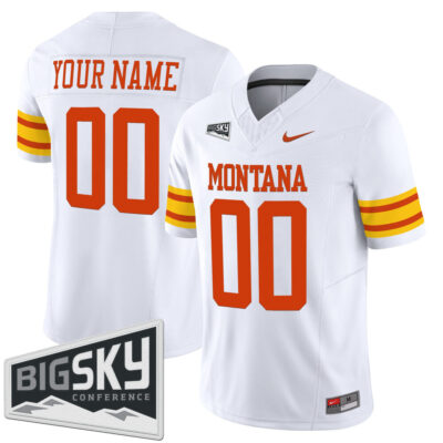 Montana Grizzlies 1995 Throwback Vapor Limited Custom Jersey - White