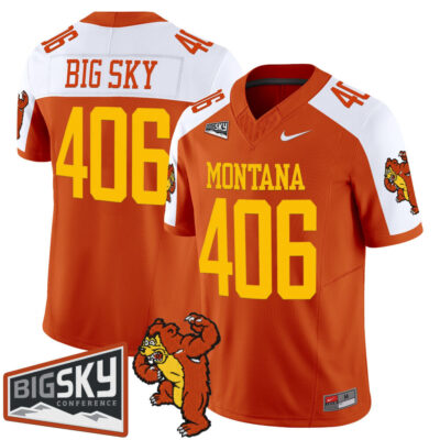 Montana Grizzlies 1995 Throwback Vapor Limited Jersey - Orange Alternate Big Sky 406