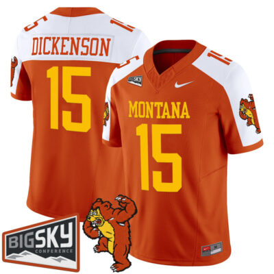 Montana Grizzlies 1995 Throwback Vapor Limited Jersey - Orange Alternate Dave Dickenson