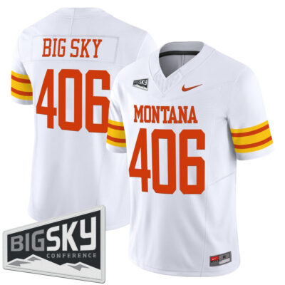 Montana Grizzlies 1995 Throwback Vapor Limited Jersey - White Big Sky 406