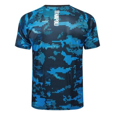 Naples 2024 2025 Blue Black Soccer Jersey Shorts Set - Image 3