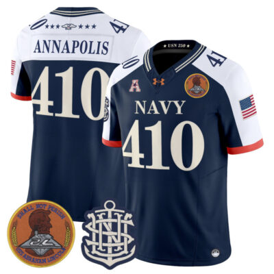Navy Midshipmen 250th Anniversary Vapor Limited Jersey - Stitched - Navy Alternate / Annapolis 410