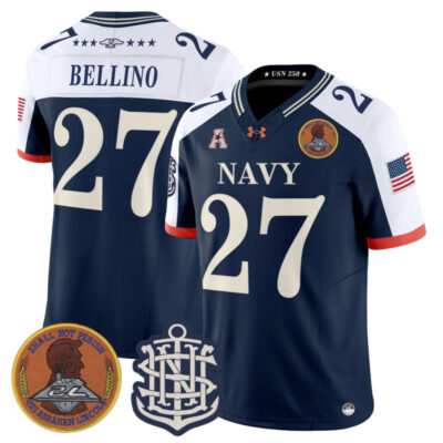 Navy Midshipmen 250th Anniversary Vapor Limited Jersey - Stitched - Navy Alternate / Joe Bellino