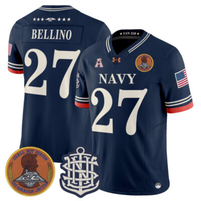Navy Midshipmen 250th Anniversary Vapor Limited Jersey - Stitched - Navy / Joe Bellino