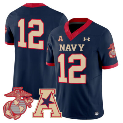 Navy Midshipmen Vapor USMC Premier Jersey - Navy / 12th Man
