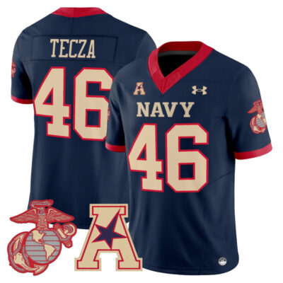 Navy Midshipmen Vapor USMC Premier Jersey - Navy / Alex Tecza